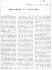 Revelaciones de un espistolario
