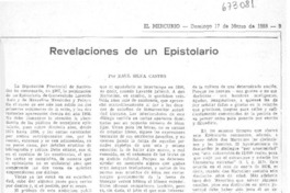 Revelaciones de un espistolario