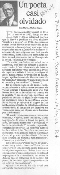 Un poeta casi olvidado