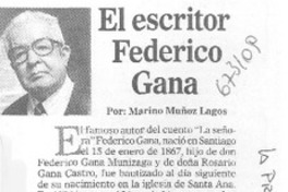 El escritor Federico Gana