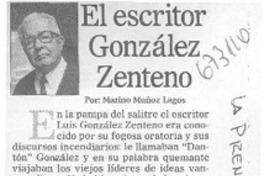El escritor González Zenteno