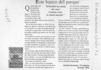 Este banco del parque