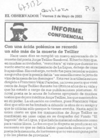 Con una ácida polémica se recordó un año más de la muerte de Teillier.