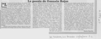La poesía de Gonzalo Rojas.