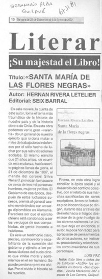 Santa María de las flores negras"