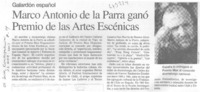 Marco Antonio de la Parra ganó Premio de las Artes Escénicas.
