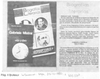 Biografías literarias.
