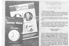 Biografías literarias.