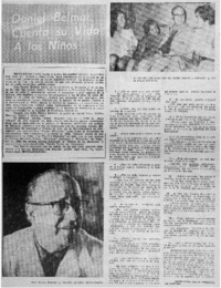 Daniel Belmar cuenta su vida a los niños : [entrevista]