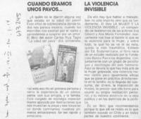 Cuando éramos unos pavos...