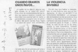 Cuando éramos unos pavos...