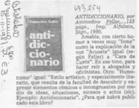 Antidiccionario