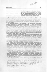 Nombres índigenas de montañas chilenas y contribución al conocimiento de los hombres de las montañas