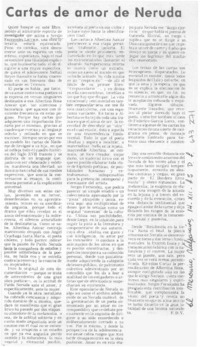 Cartas de amor de Neruda