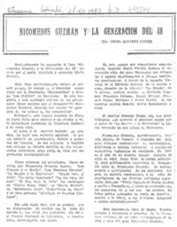 Nicomedes Guzmán y la generación del 38