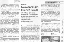 Las razones de Ffrench-Davis