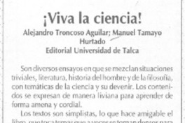 ¡Viva la ciencia!