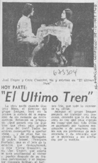 Hoy parte: "El último tren".