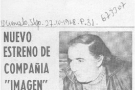 Nuevo estreno de Compañía "Imagen".