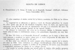El cobre en el desarrollo nacional