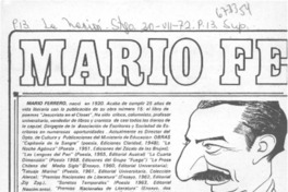 Mario Ferrero.