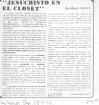 Jesucristo en el closet"