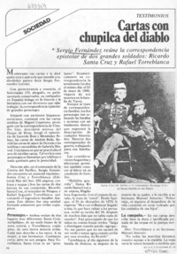 Cartas con chupilca del diablo