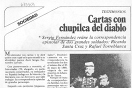 Cartas con chupilca del diablo