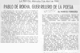 Pablo de Rokha, guerrillero de la poesía