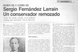 Sergio Fernández Larraín un conservador remozado