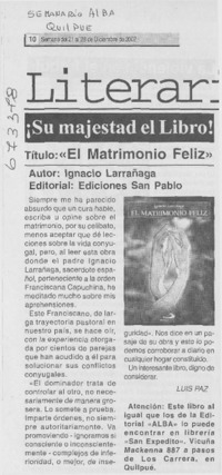 "El matrimonio feliz"
