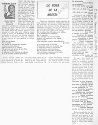 La pista de la noticia