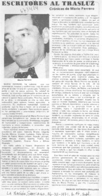 Escritores al trasluz