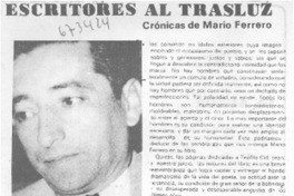 Escritores al trasluz