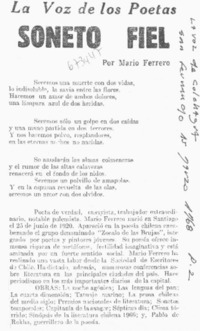 Soneto fiel.