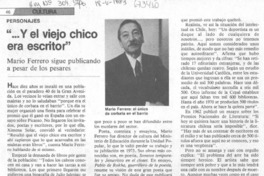 "--Y el viejo chico era escritor"