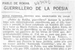 Pablo de Rokha, guerrillero de la poesía