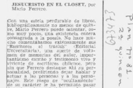 Jesucristo en el closet.