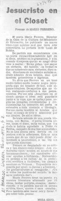 Jesucristo en el closet