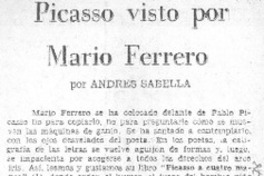 Picasso visto por Mario Ferrero