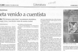 Poeta venido a cuentista