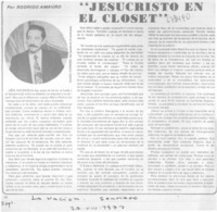 Jesucristo en el closet