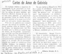 Cartas de amor de Gabriela