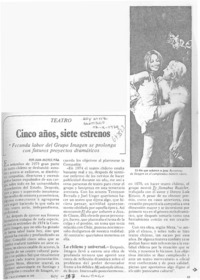 Cinco años, siete estrenos