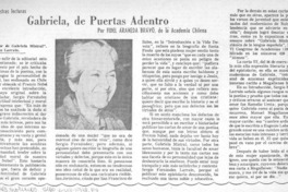 Gabriela, de puertas adentro