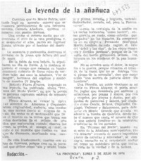 La leyenda de la añañuca.