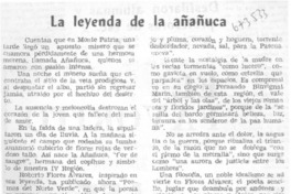 La leyenda de la añañuca.