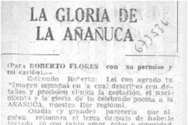 La gloria de la añañuca