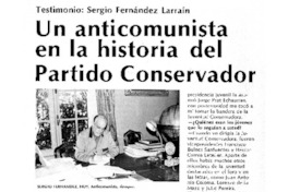 Un anticomunista en la historia del Partido Conservador: [entrevista]
