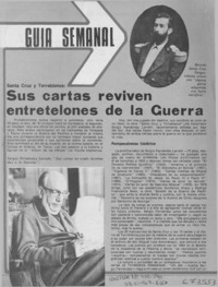Sus cartas reviven entretelones de la guerra